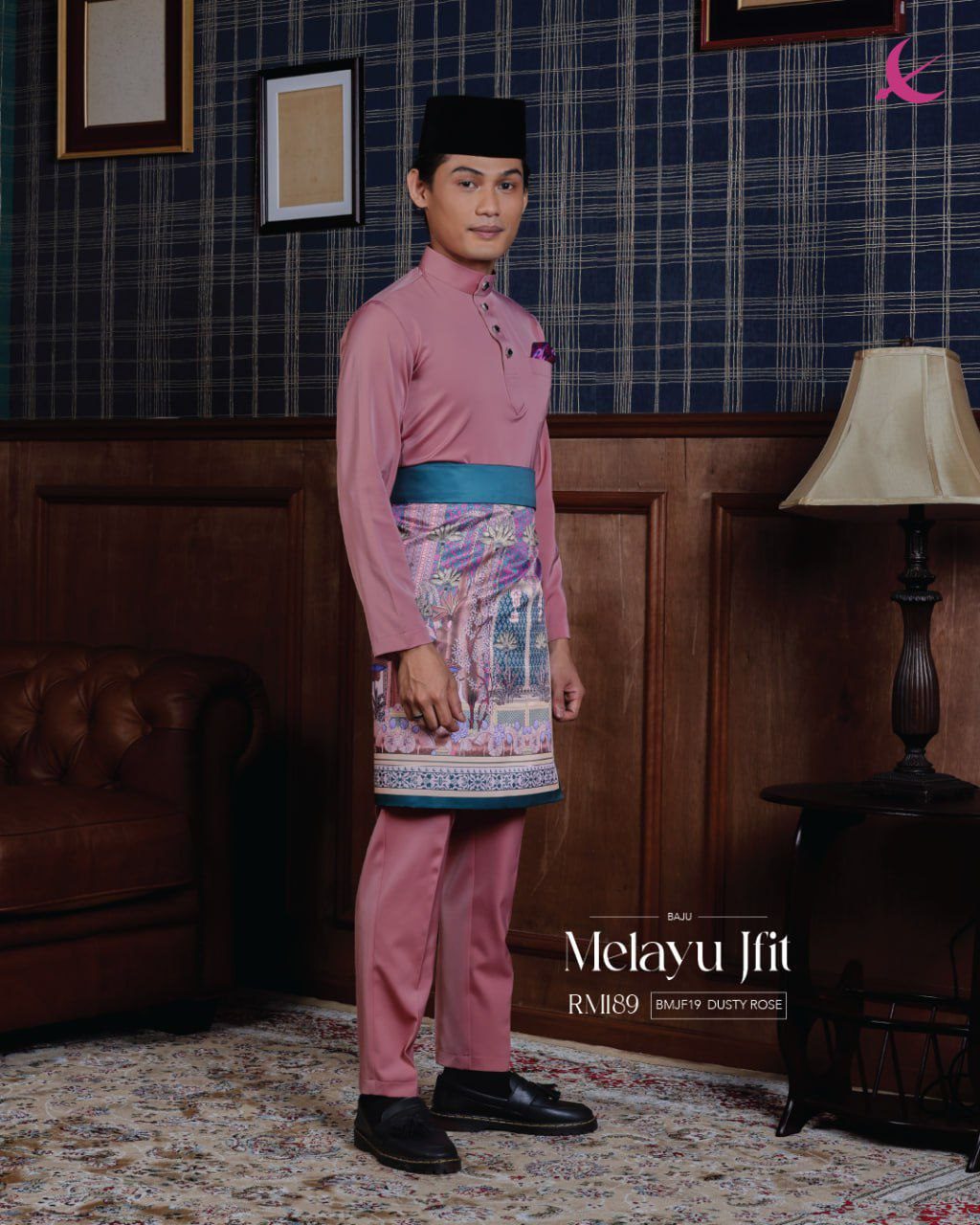 BAJU MELAYU JFIT DUSTY ROSE