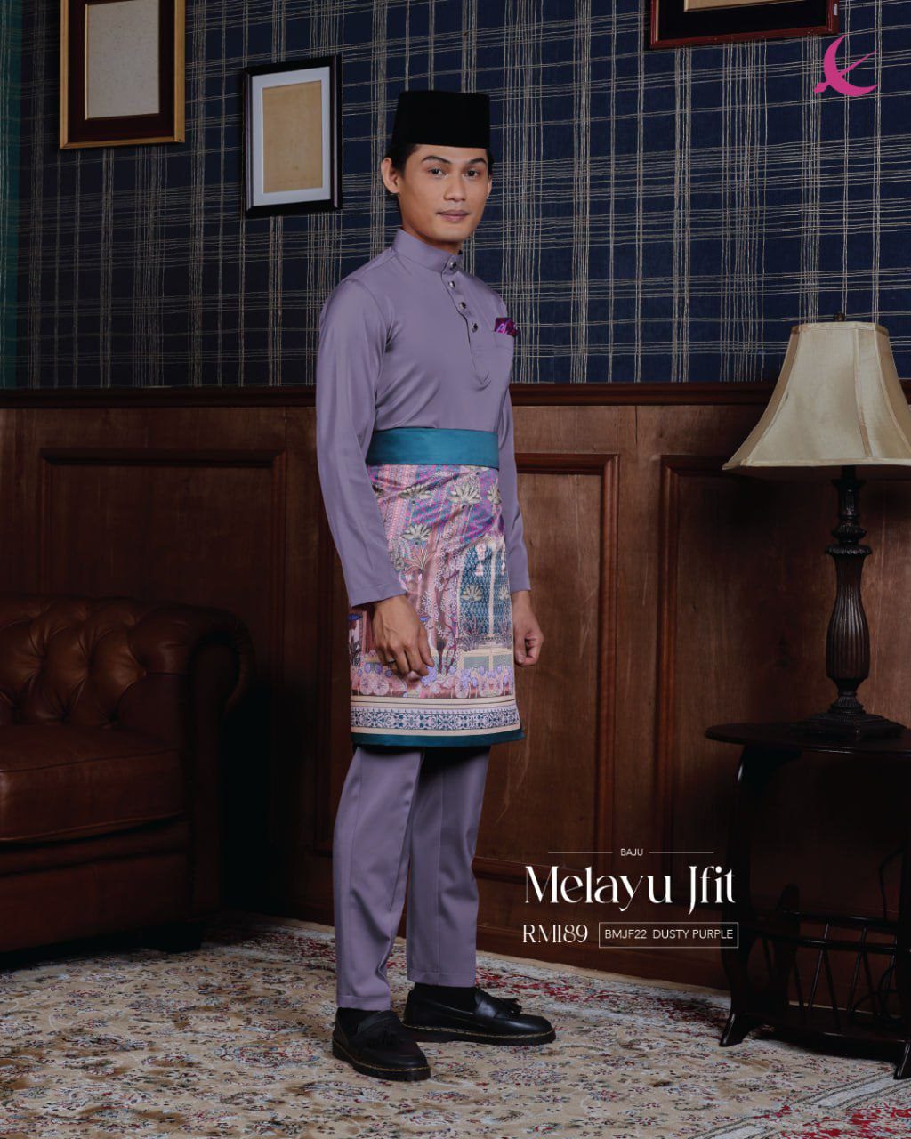 BAJU MELAYU JFIT DUSTY PURPLE