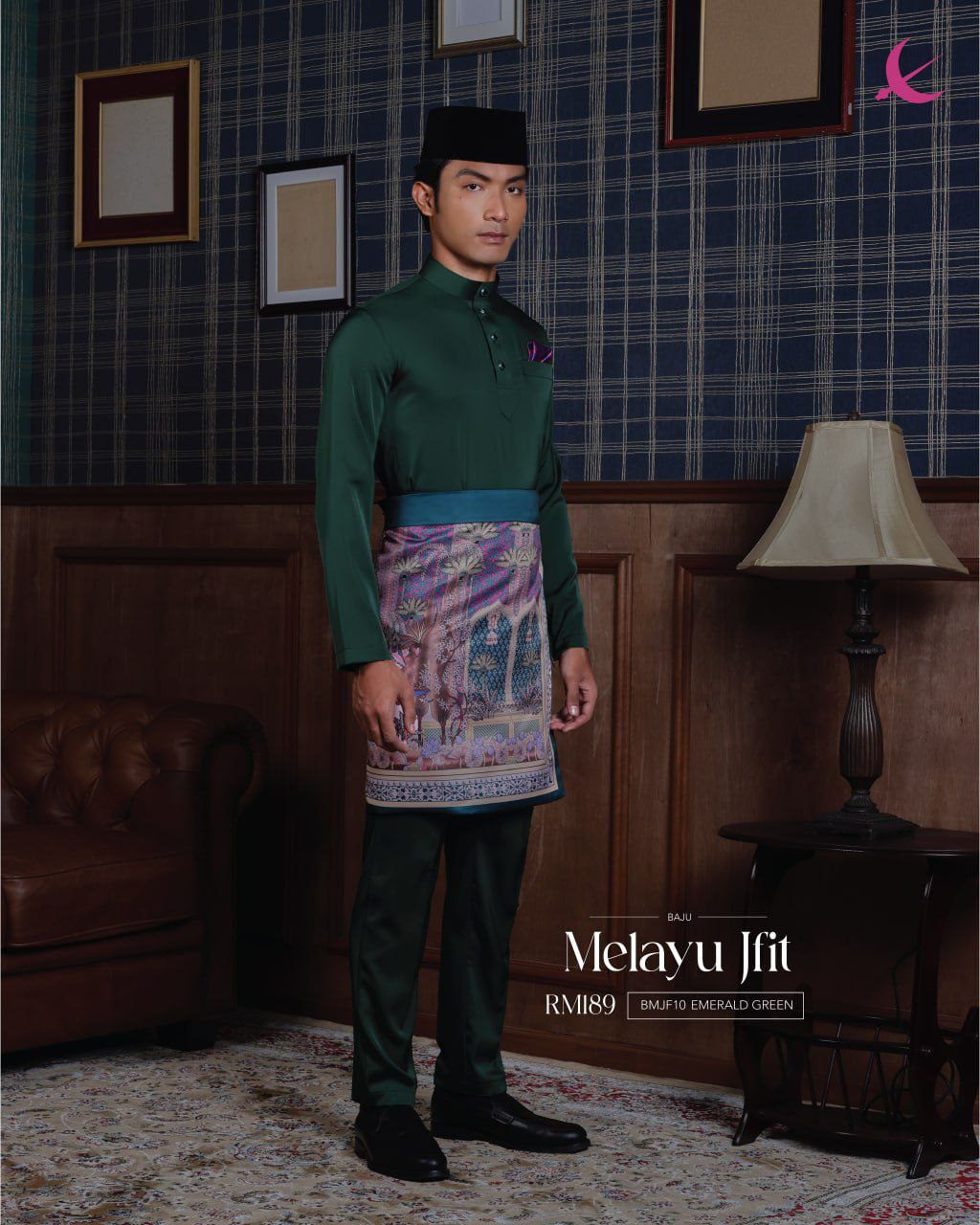 BAJU MELAYU JFIT EMERALD GREEN