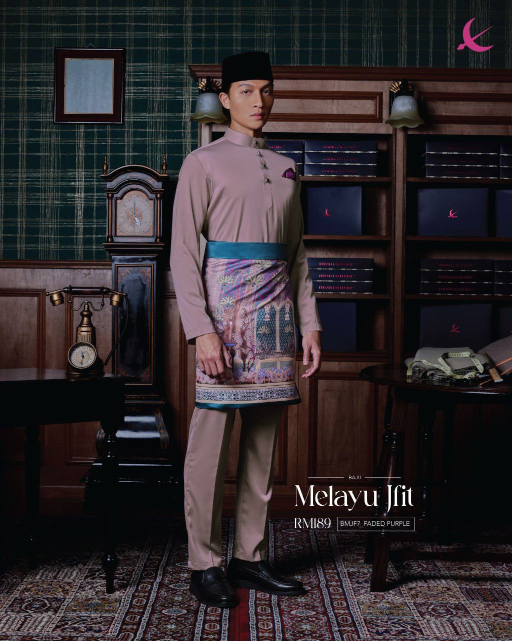 BAJU MELAYU JFIT FADED PURPLE
