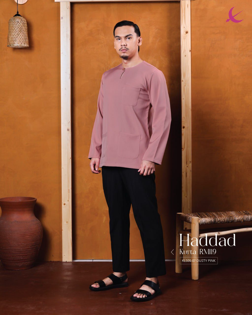KURTA HADDAD DUSTY PINK