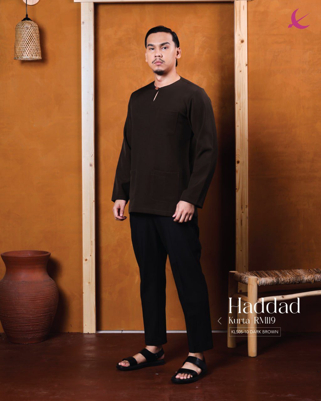 KURTA HADDAD DARK BROWN