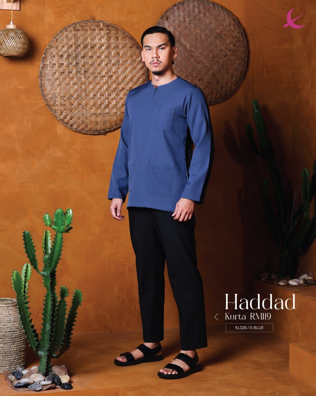 KURTA HADDAD BLUE