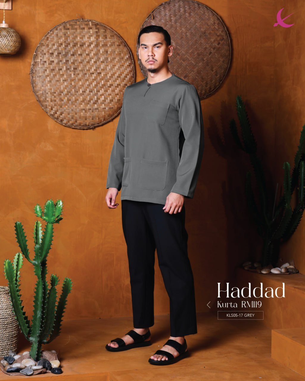 KURTA HADDAD GREY