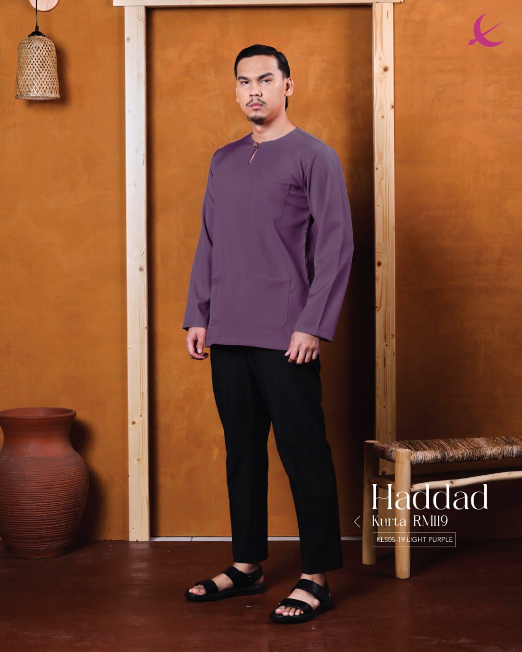 KURTA HADDAD LIGHT PURPLE