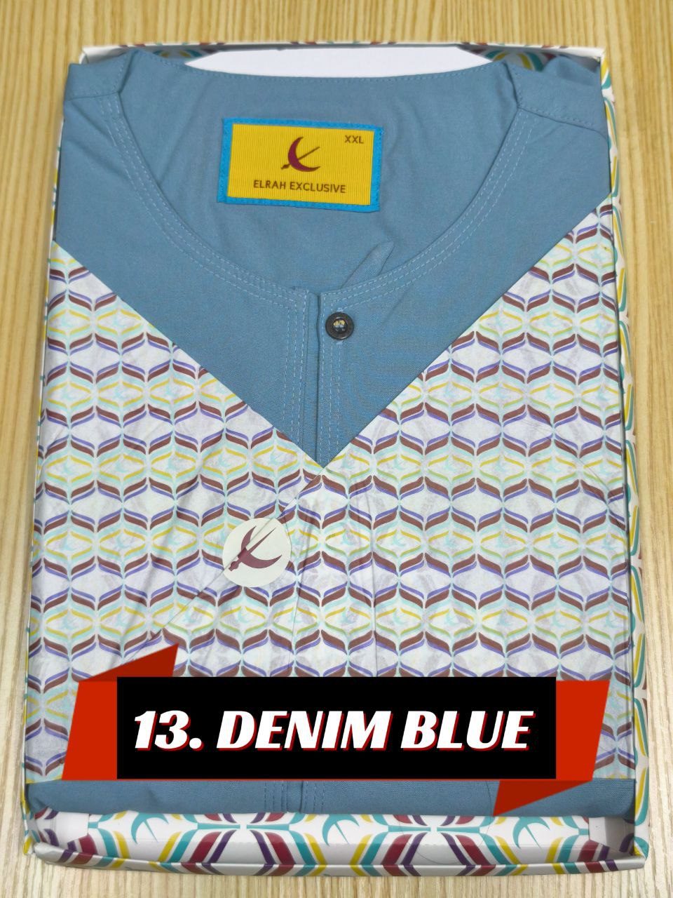 JUBAH AFNAAN DENIM BLUE