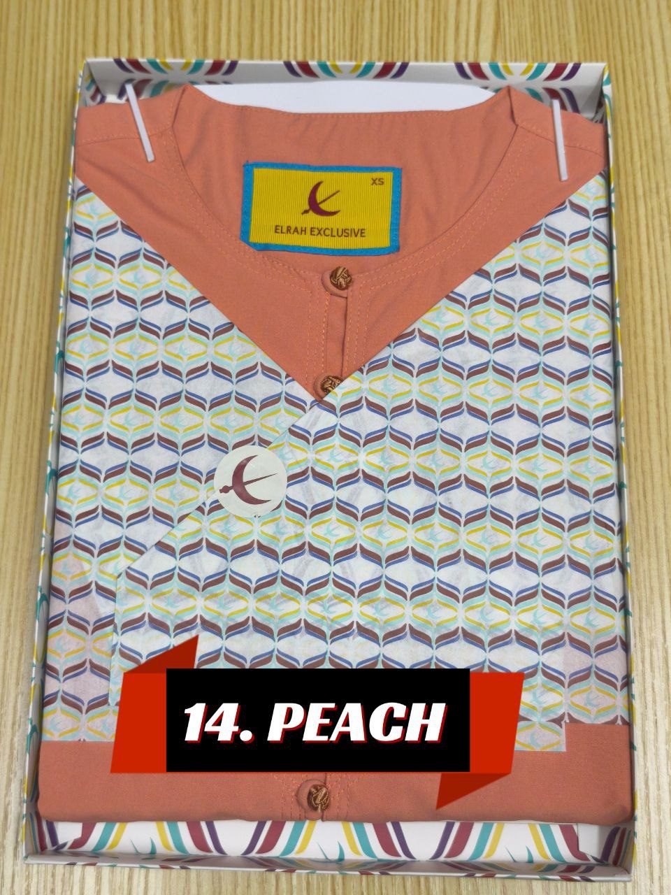 JUBAH AFNAAN PEACH