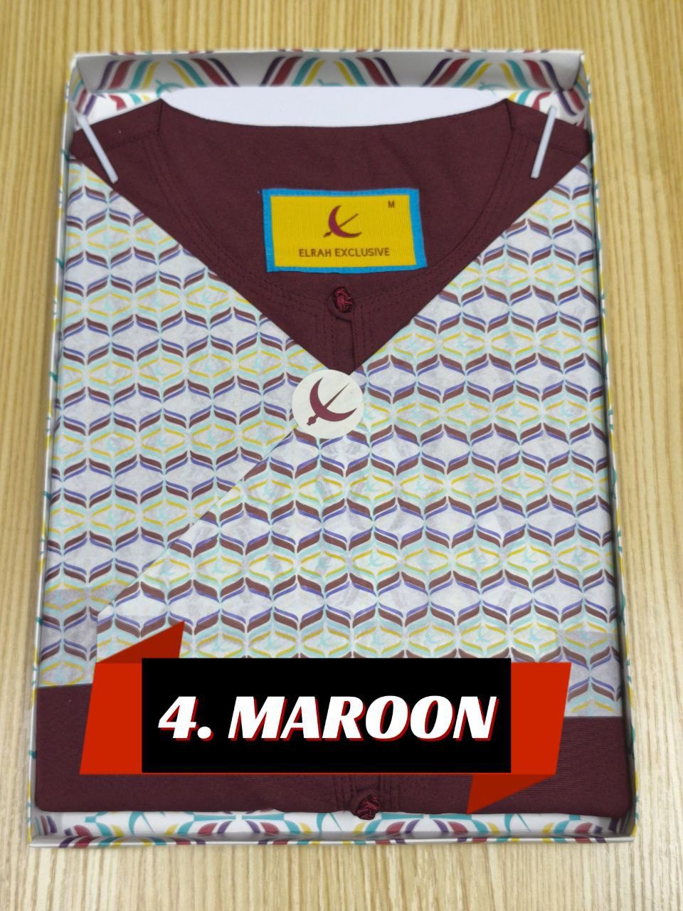 JUBAH AFNAAN MAROON