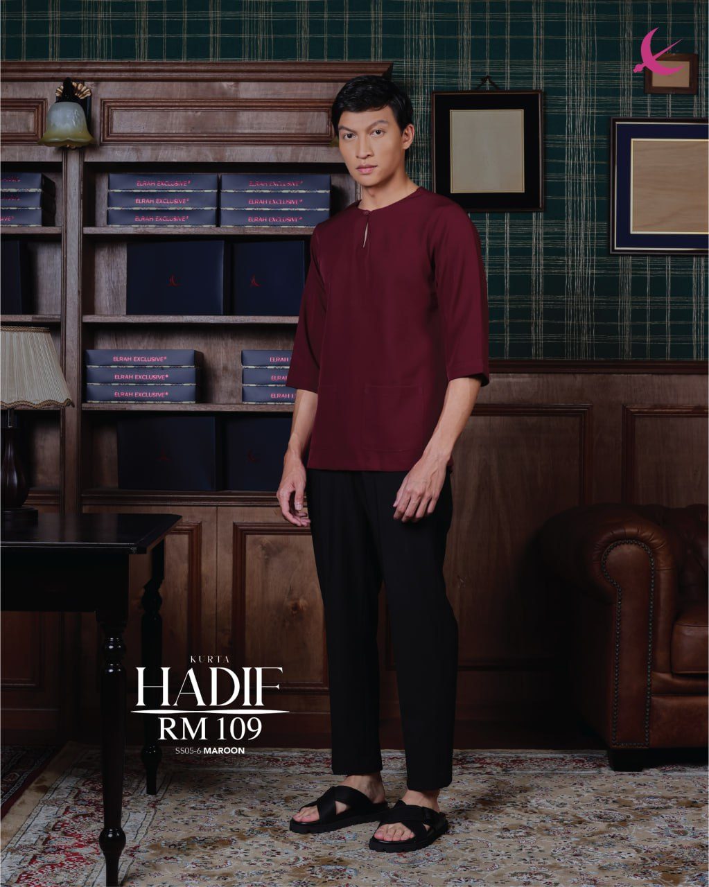 KURTA HADIF MAROON
