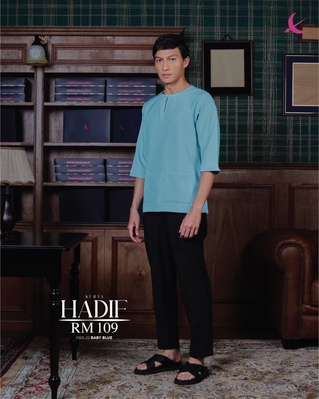 KURTA HADIF BABY BLUE