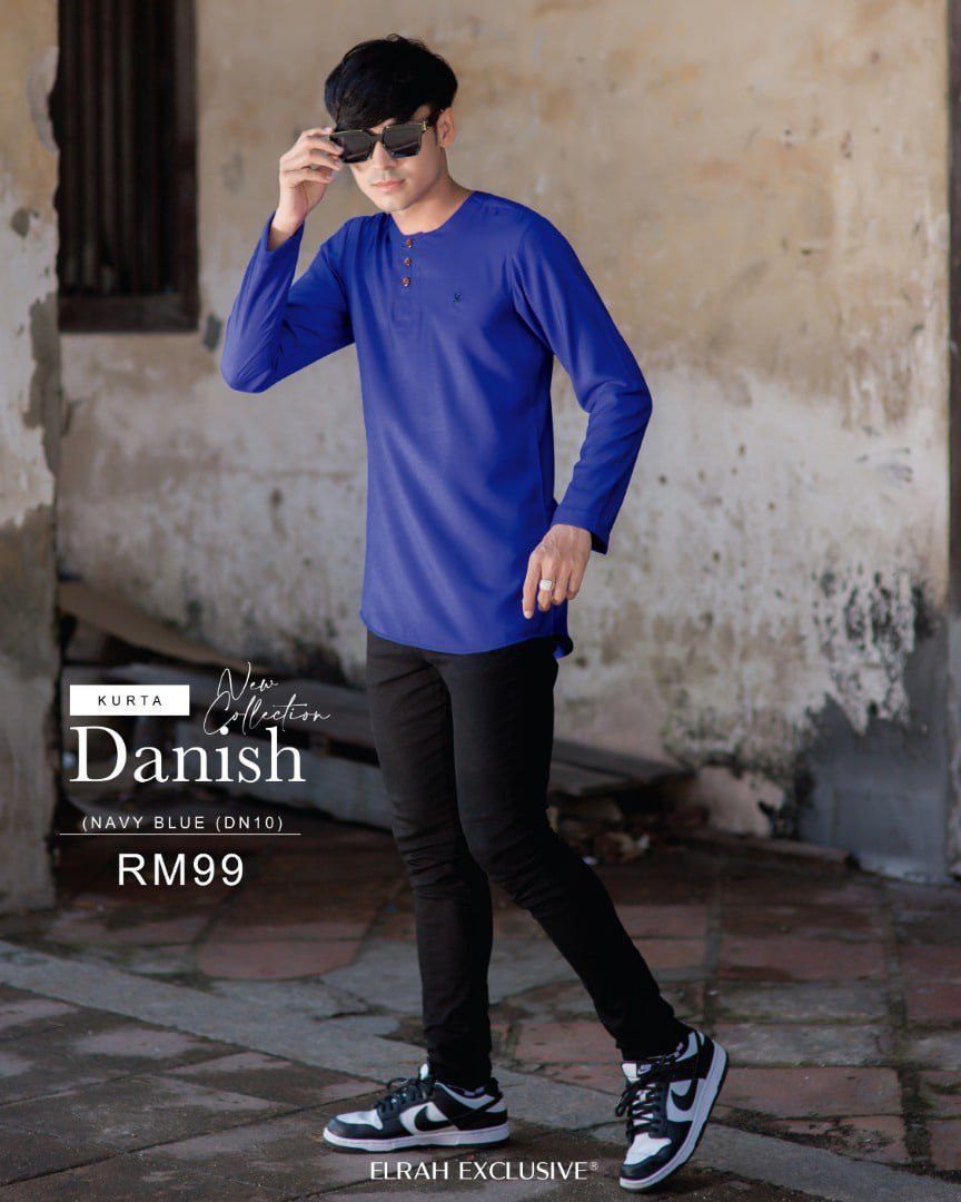 KURTA DANISH NAVY BLUE