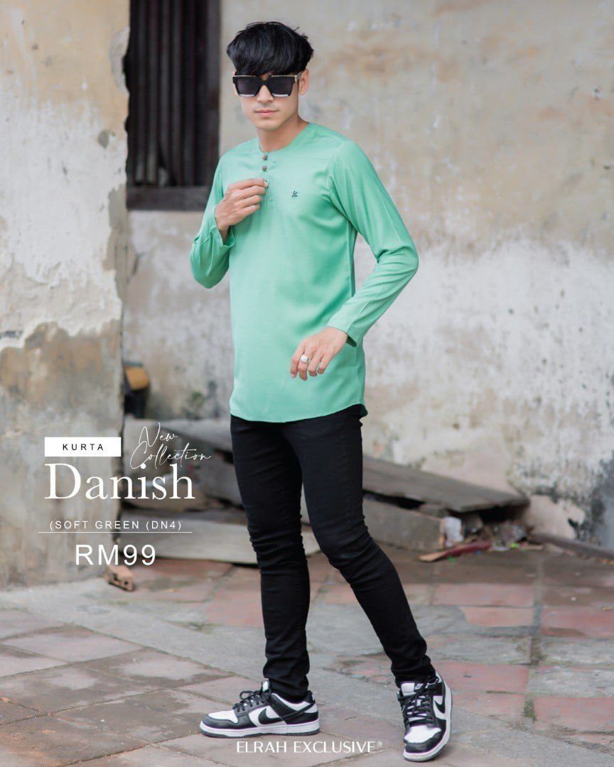 KURTA DANISH SOFT GREEN