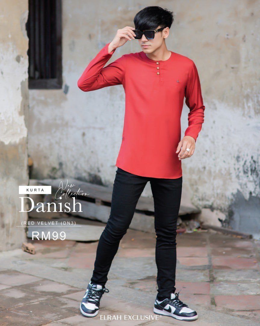KURTA DANISH RED VELVET