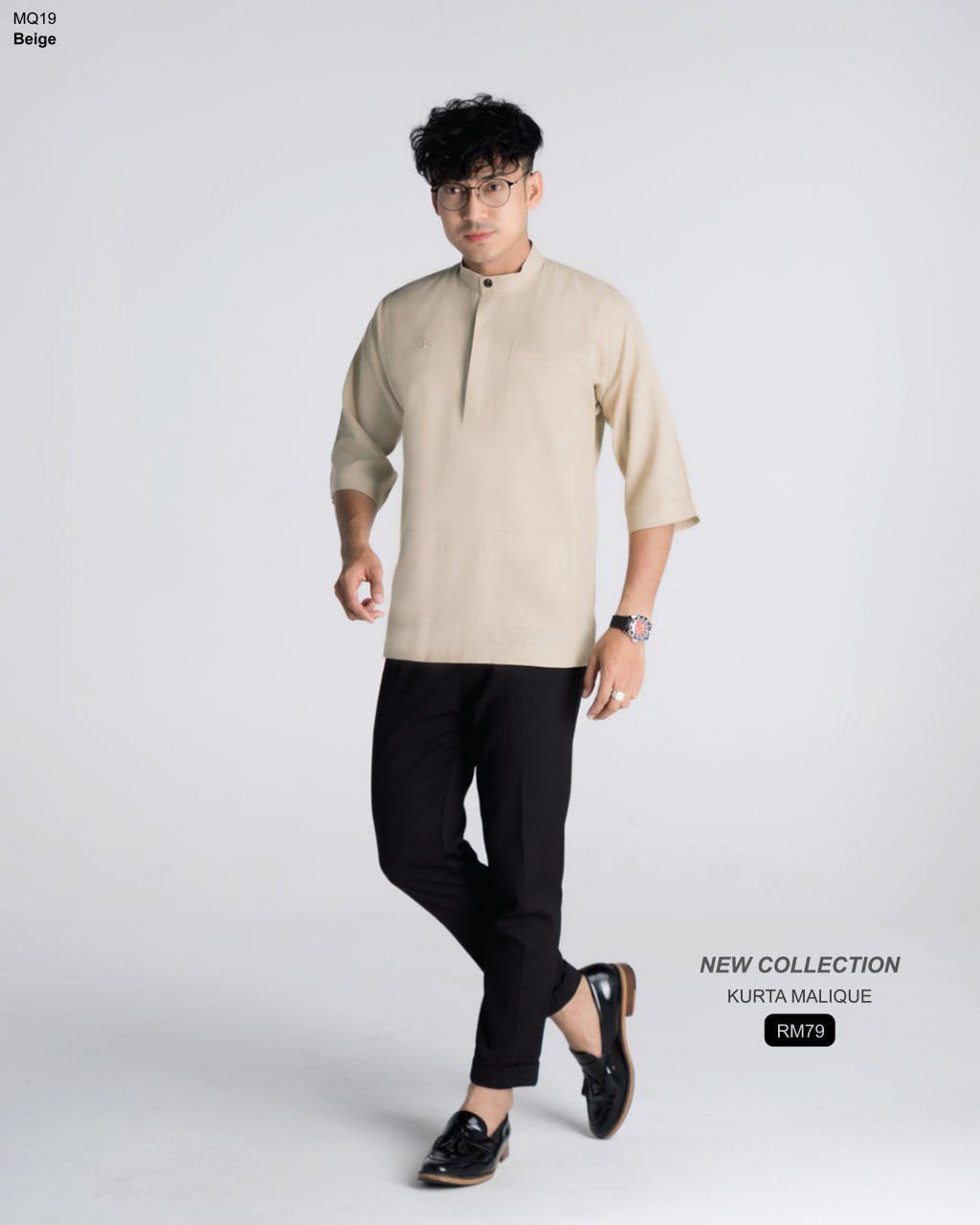 KURTA MALIQUE BEIGE