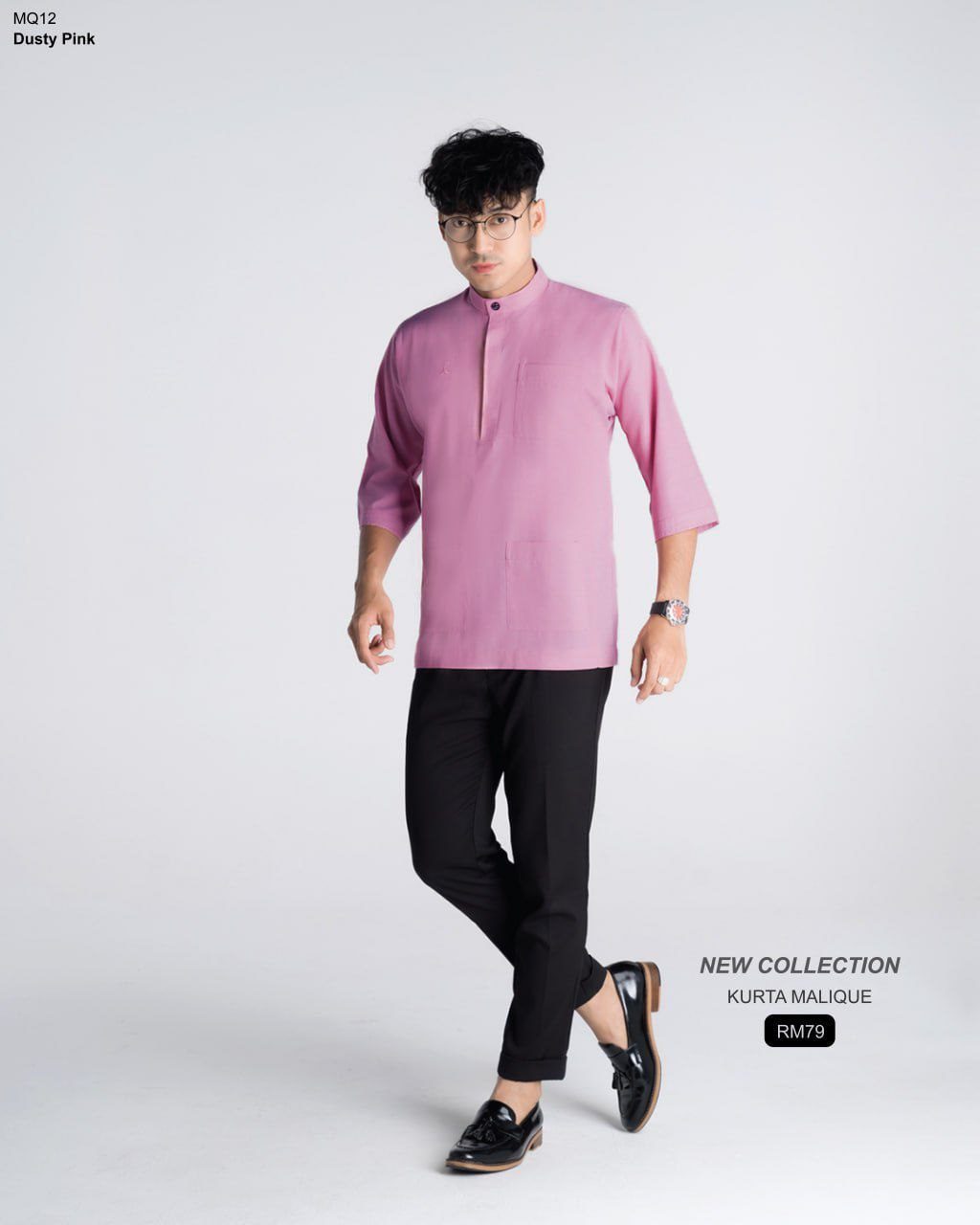 KURTA MALIQUE DUSTY PINK