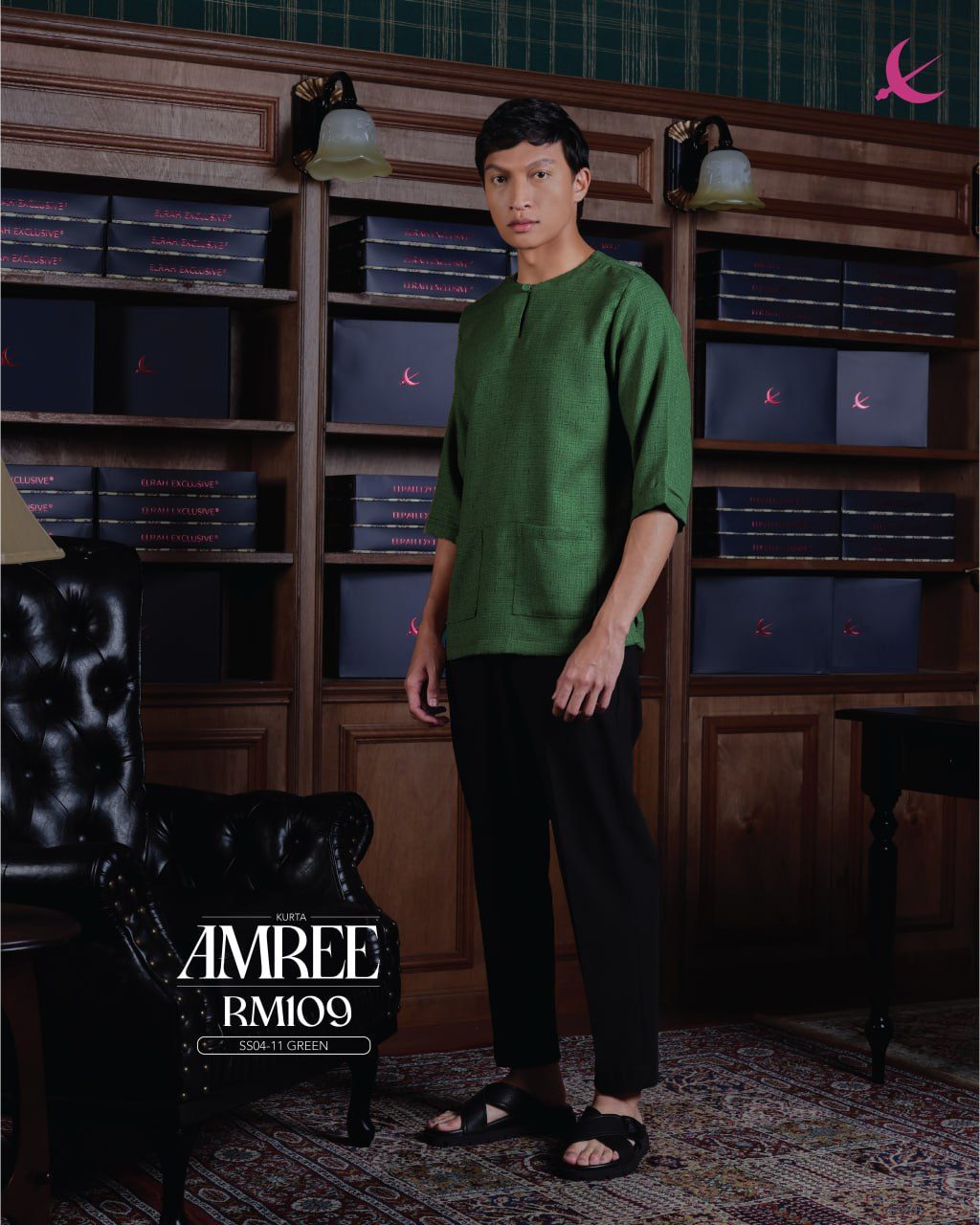 KURTA AMREE GREEN