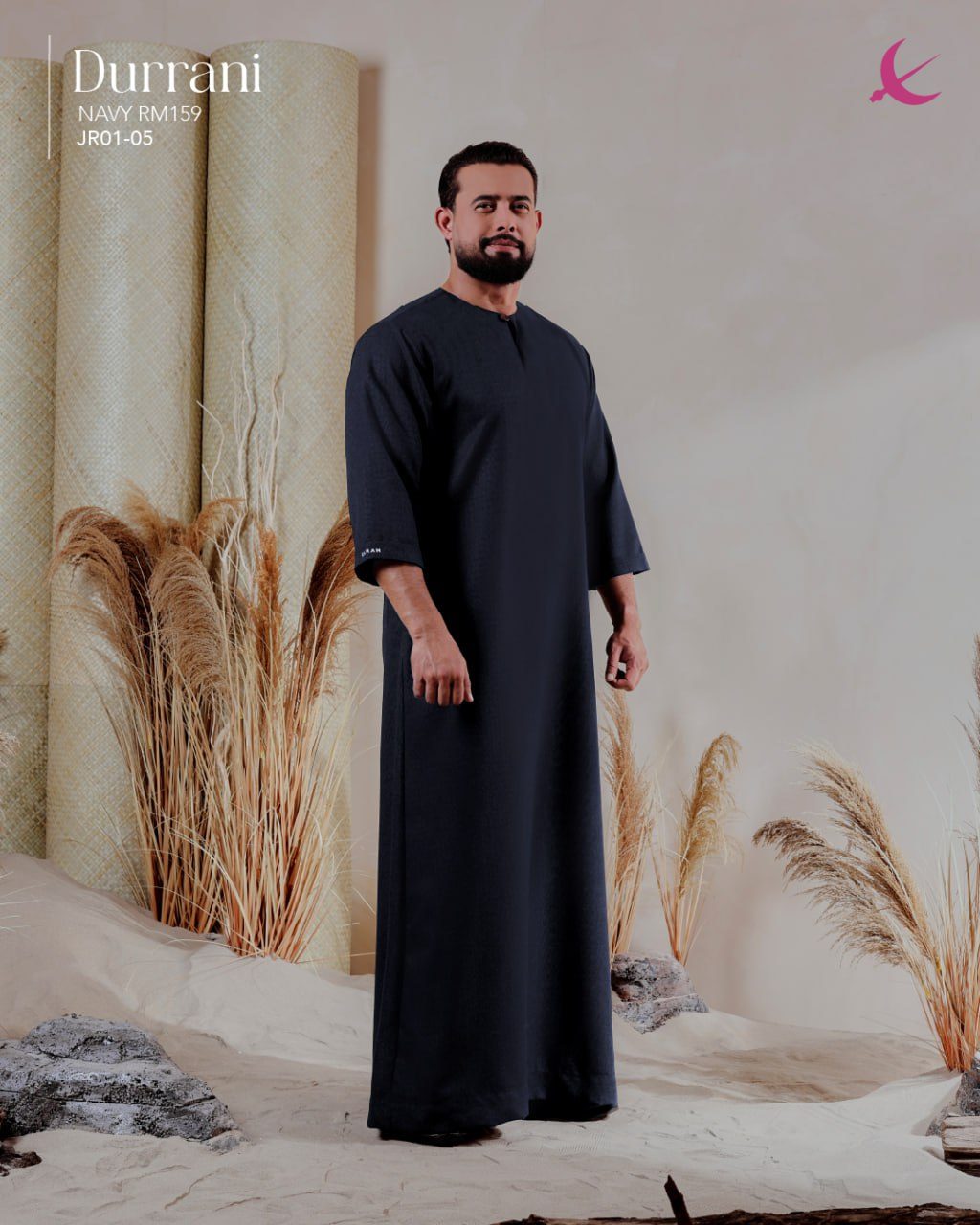 JUBAH DURRANI BLACK