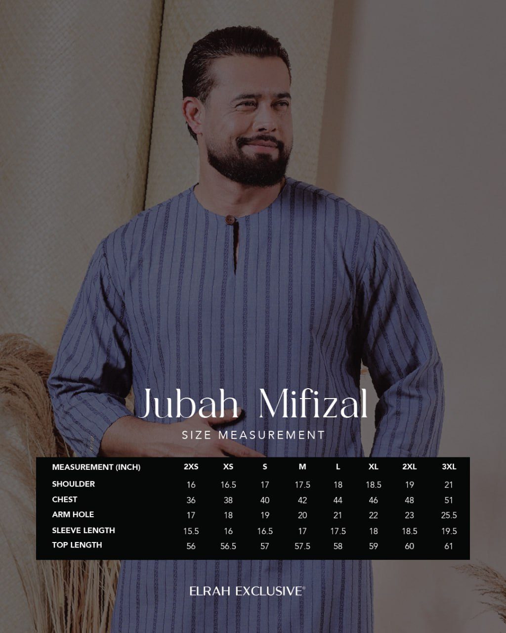 JUBAH MIFIZAL BLACK