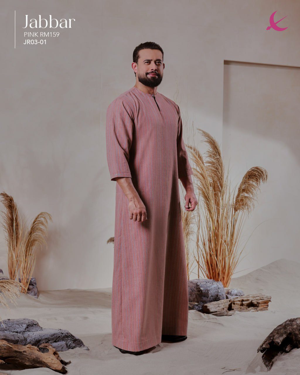 JUBAH JABBAR PINK