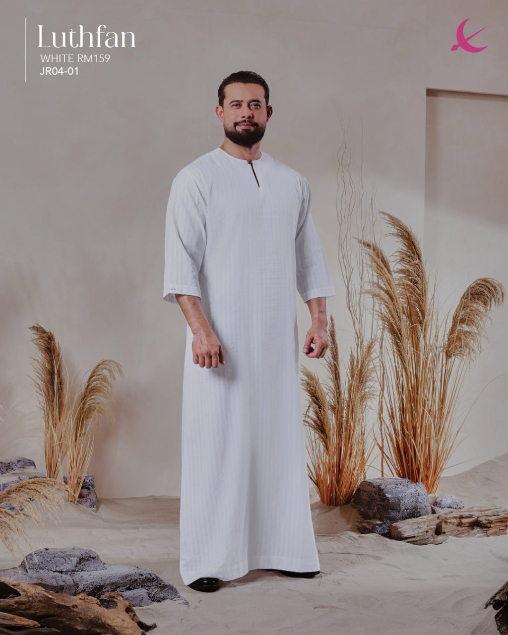JUBAH LUTHFAN WHITE