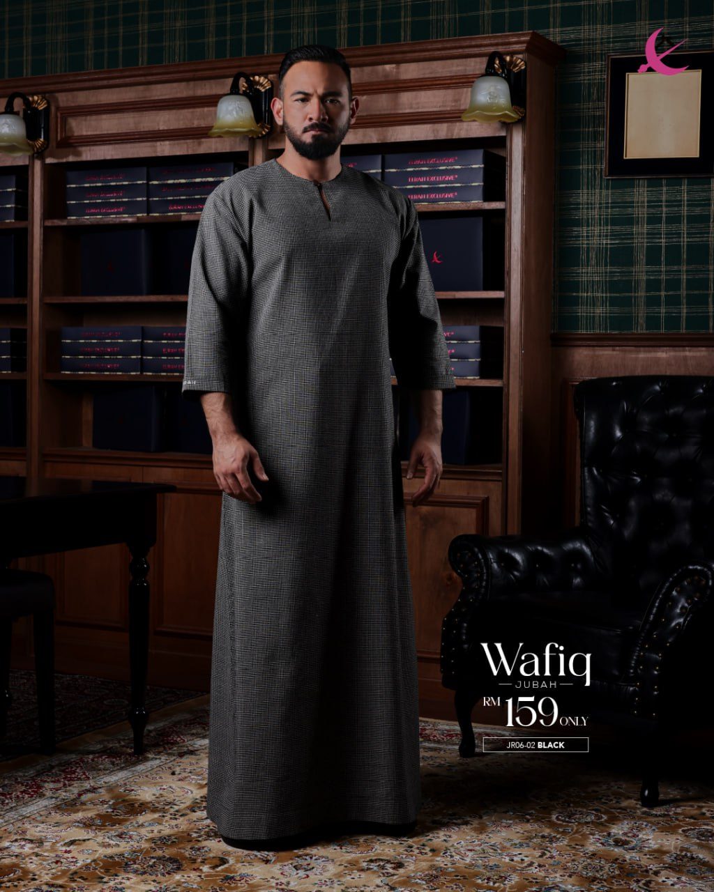 JUBAH WAFIQ BLACK