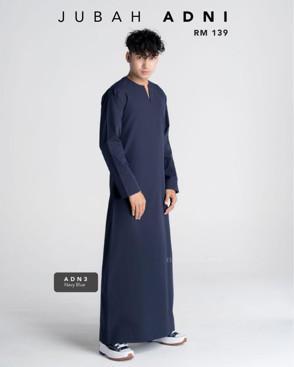 JUBAH ADNI NAVY BLUE