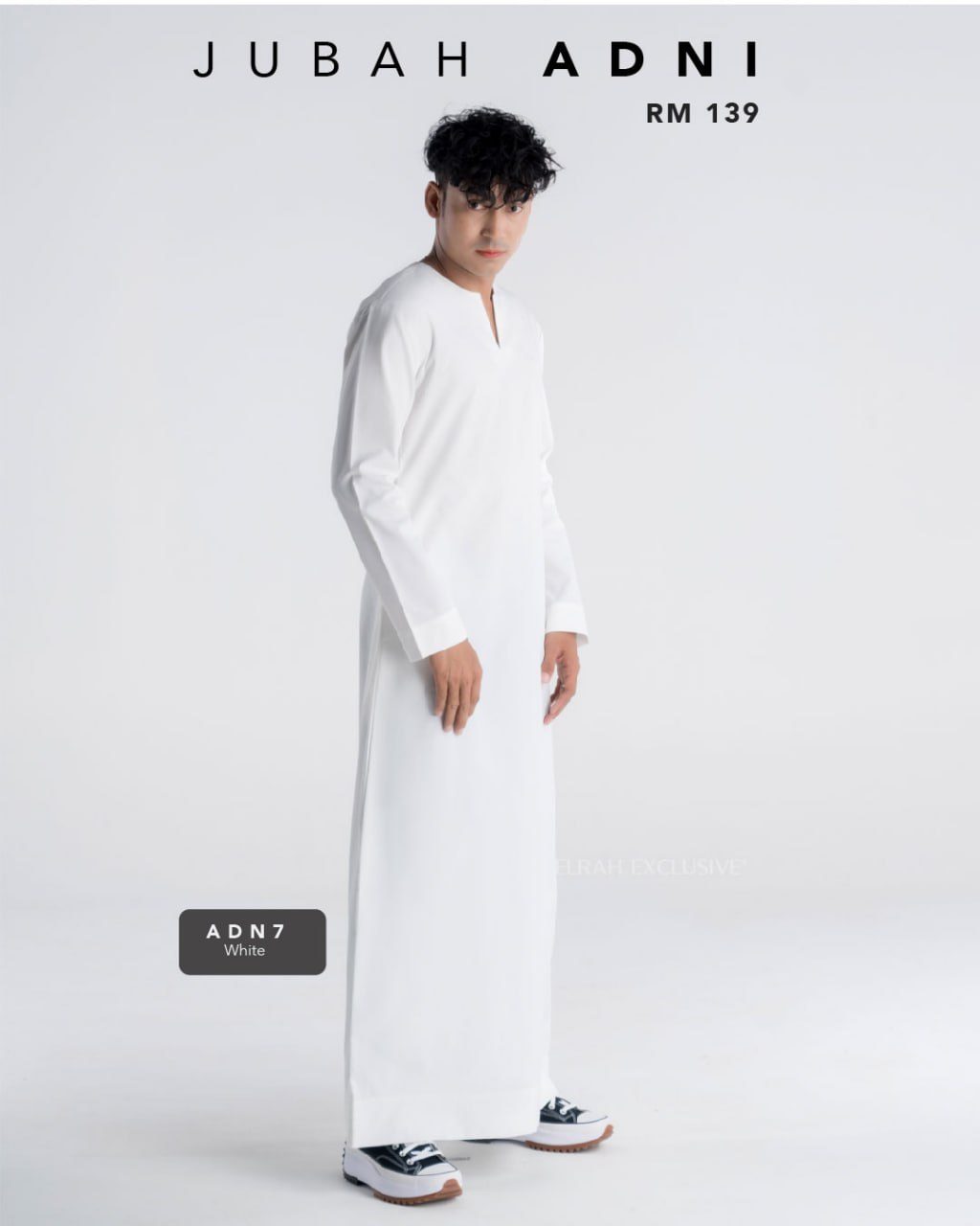 JUBAH ADNI WHITE