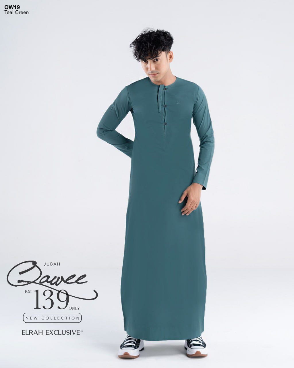JUBAH QAWEE TEAL GREEN (2024)