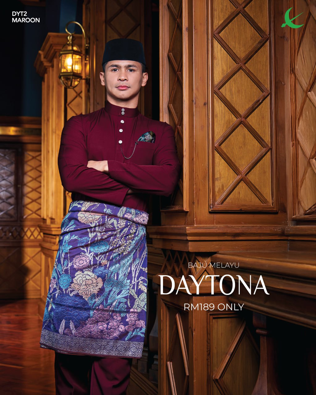 BAJU MELAYU DAYTONA MAROON