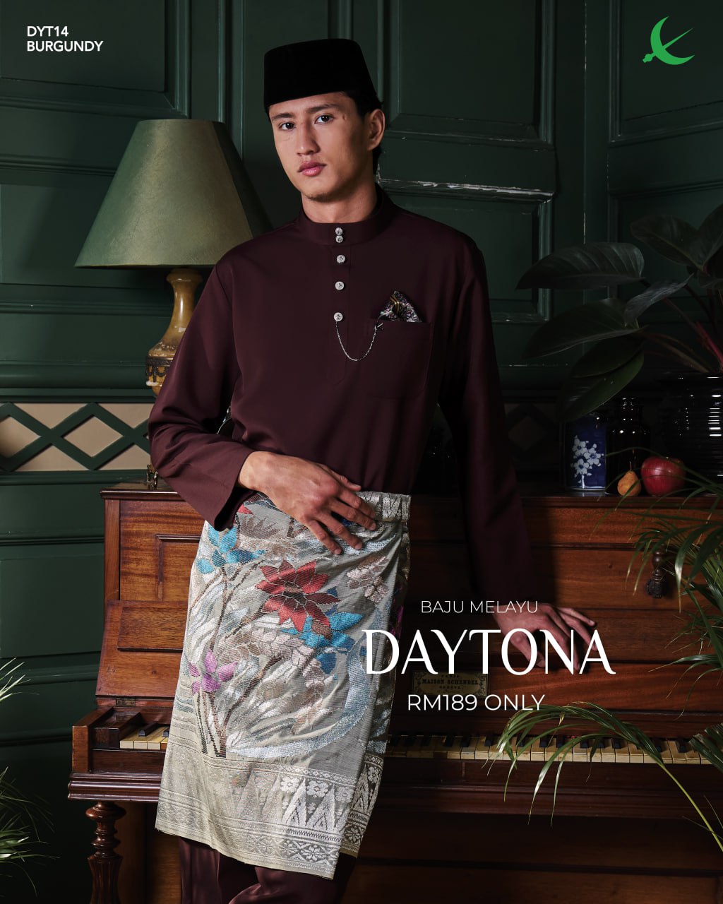 BAJU MELAYU DAYTONA BURGUNDY