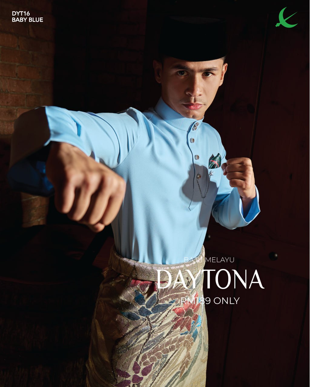 BAJU MELAYU DAYTONA BABY BLUE