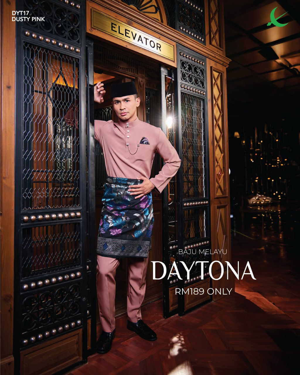 BAJU MELAYU DAYTONA DUSTY PINK