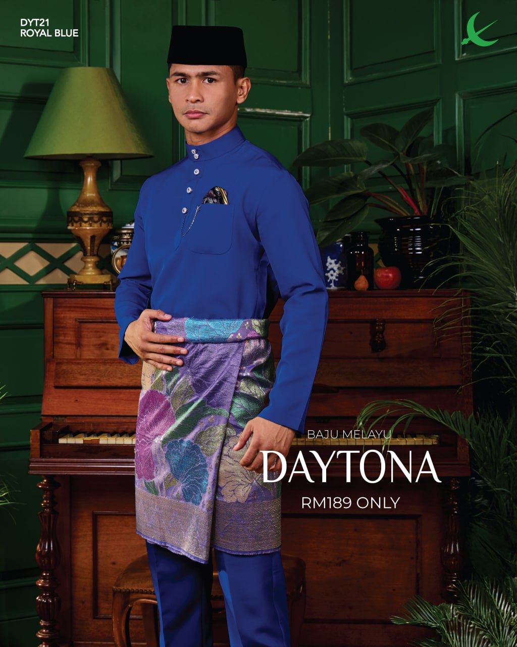 BAJU MELAYU DAYTONA ROYAL BLUE