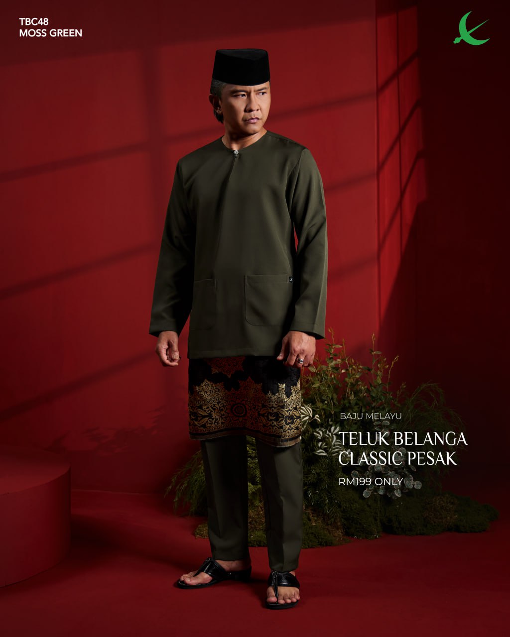 TELUK BELANGA CLASSIC PESAK MOSS GREEN