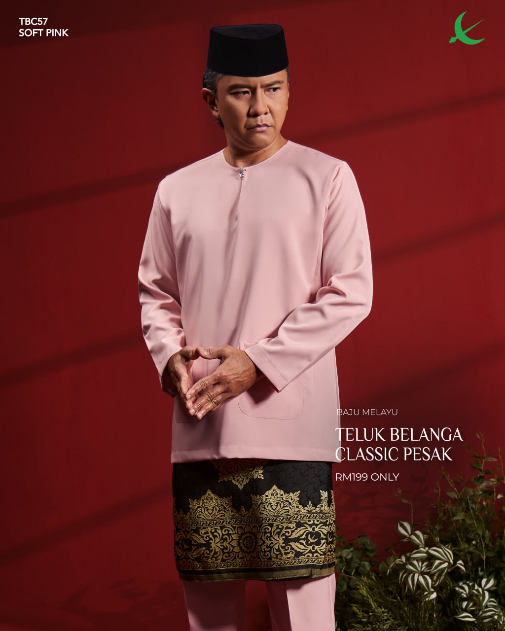 TELUK BELANGA CLASSIC PESAK SOFT PINK