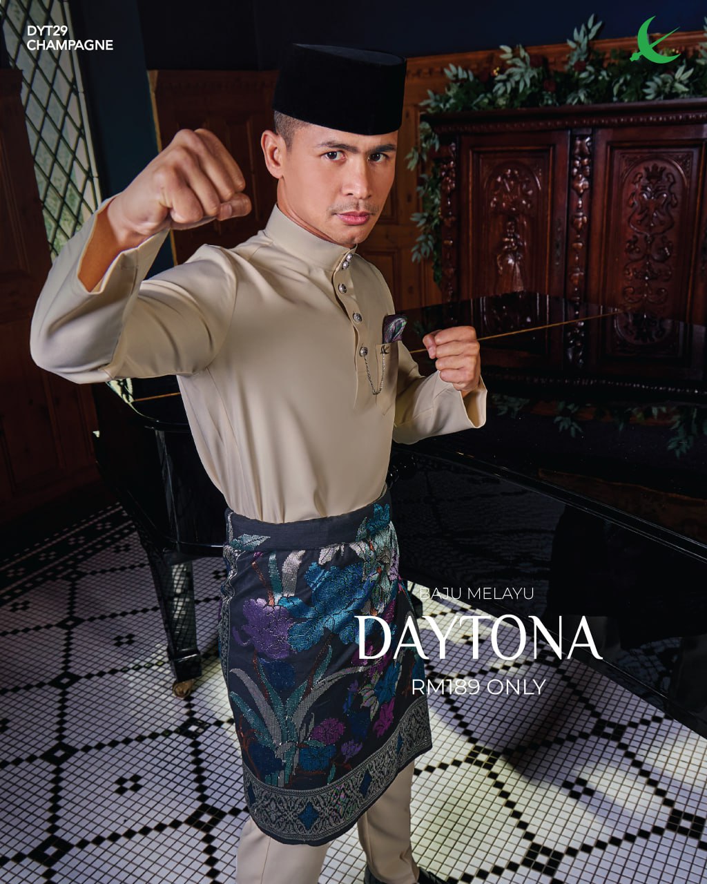 BAJU MELAYU DAYTONA CHAMPAGNE