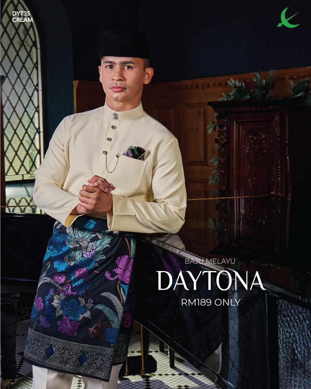 BAJU MELAYU DAYTONA CREAM