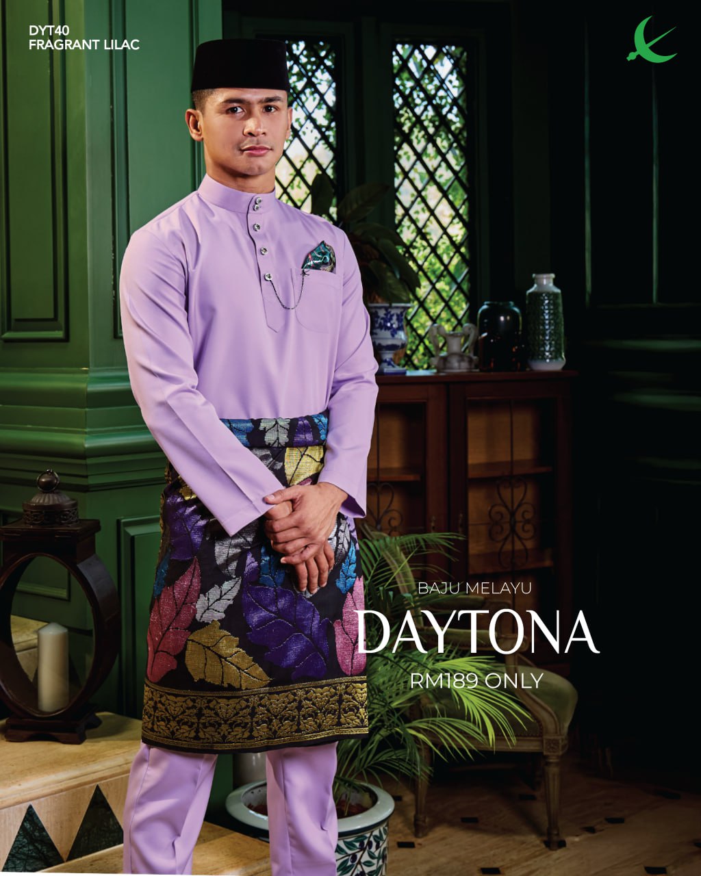 BAJU MELAYU DAYTONA FRAGRANT LILAC