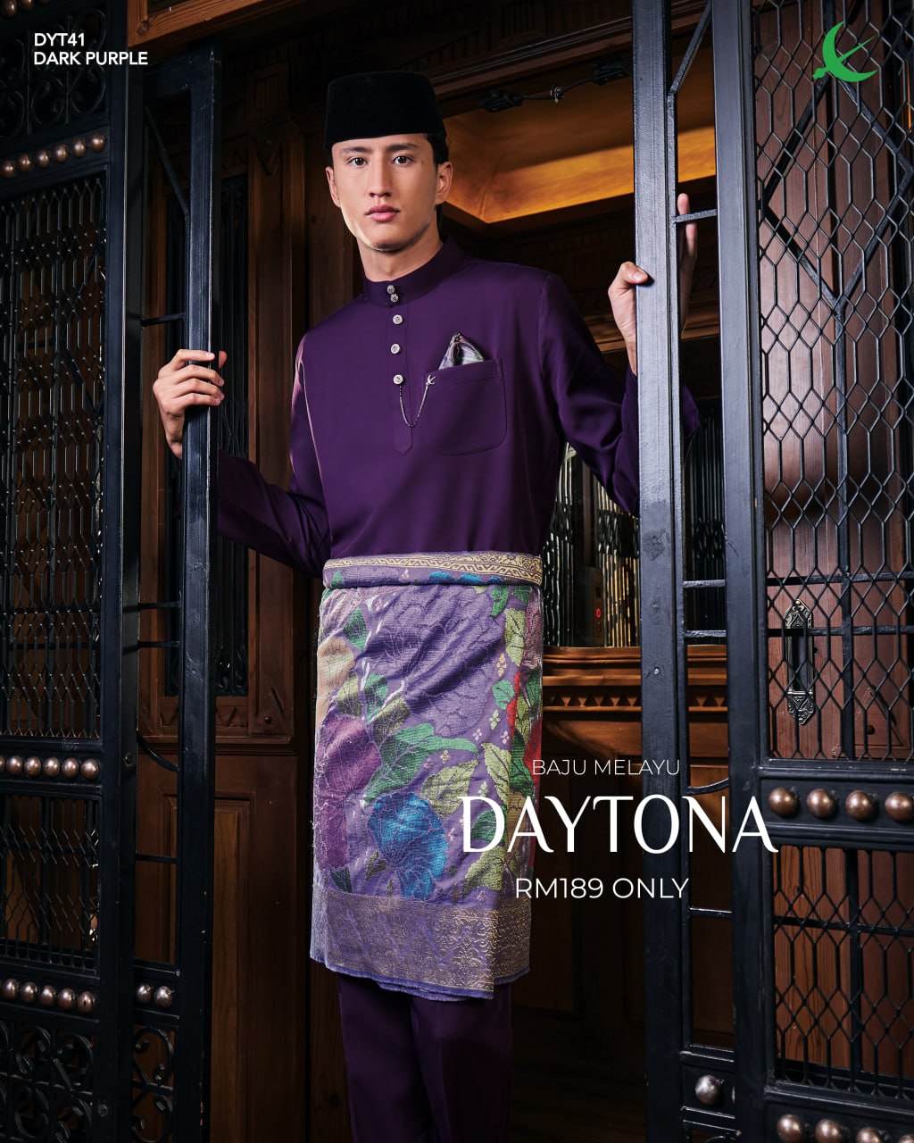 BAJU MELAYU DAYTONA DARK PURPLE