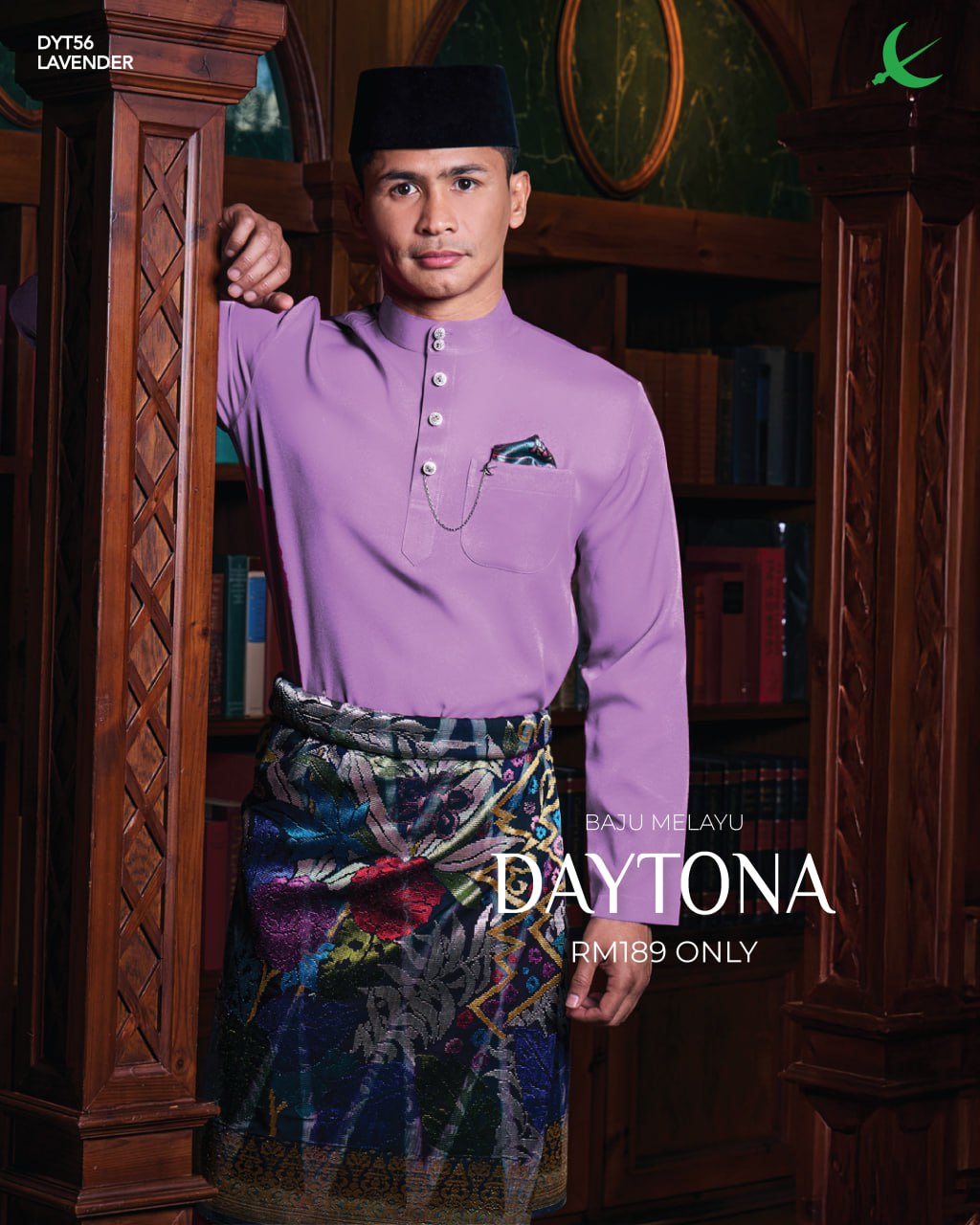 BAJU MELAYU DAYTONA LAVENDER