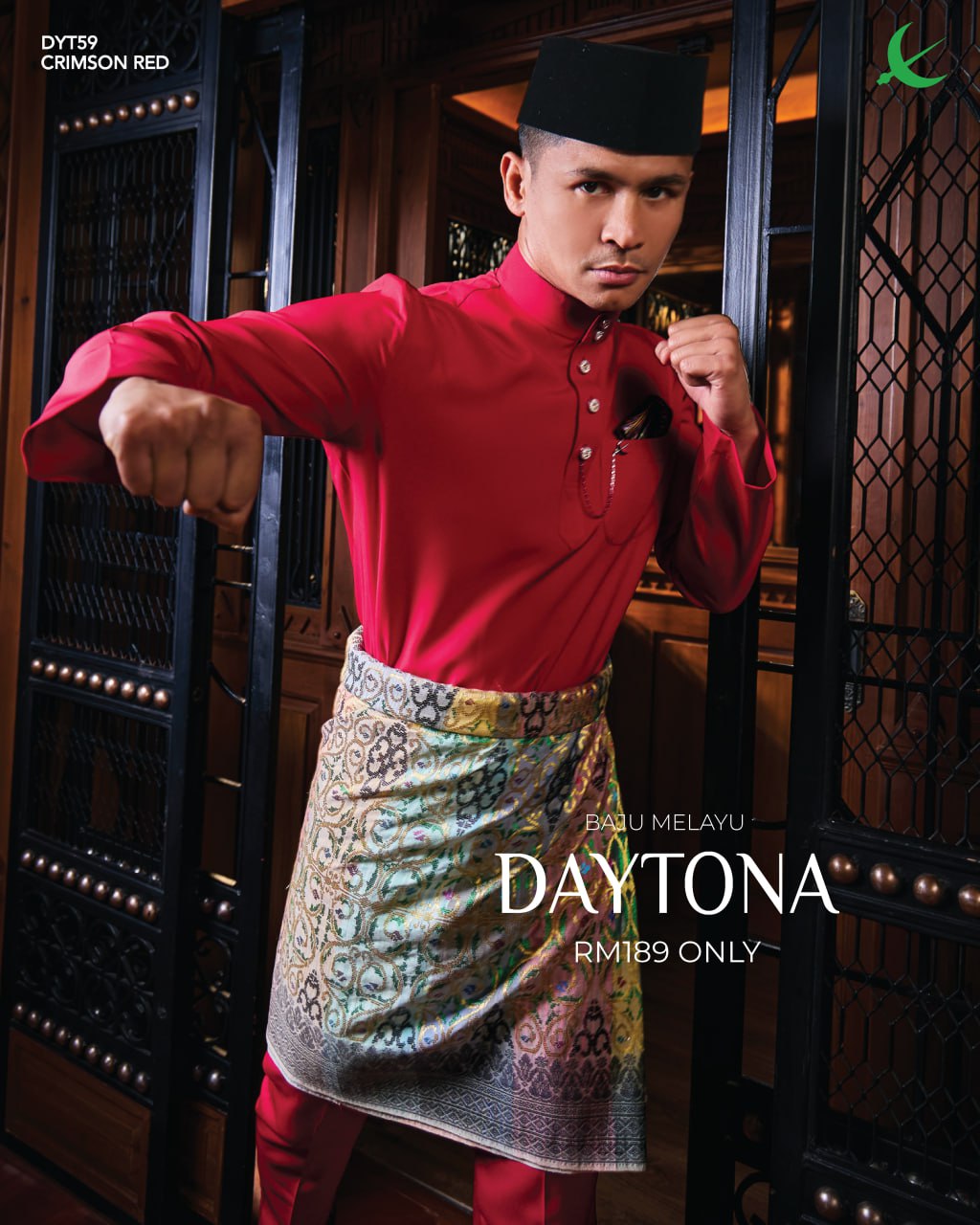 BAJU MELAYU DAYTONA CRIMSON RED