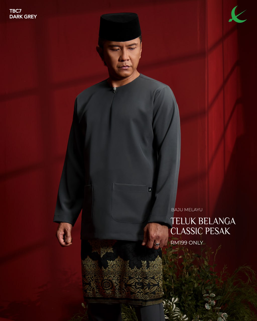 TELUK BELANGA CLASSIC PESAK DARK GREY