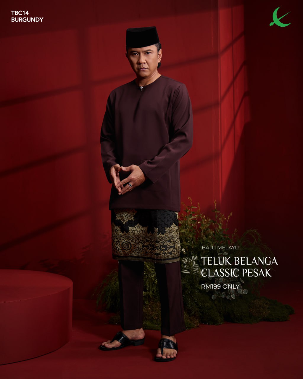 TELUK BELANGA CLASSIC PESAK BURGUNDY