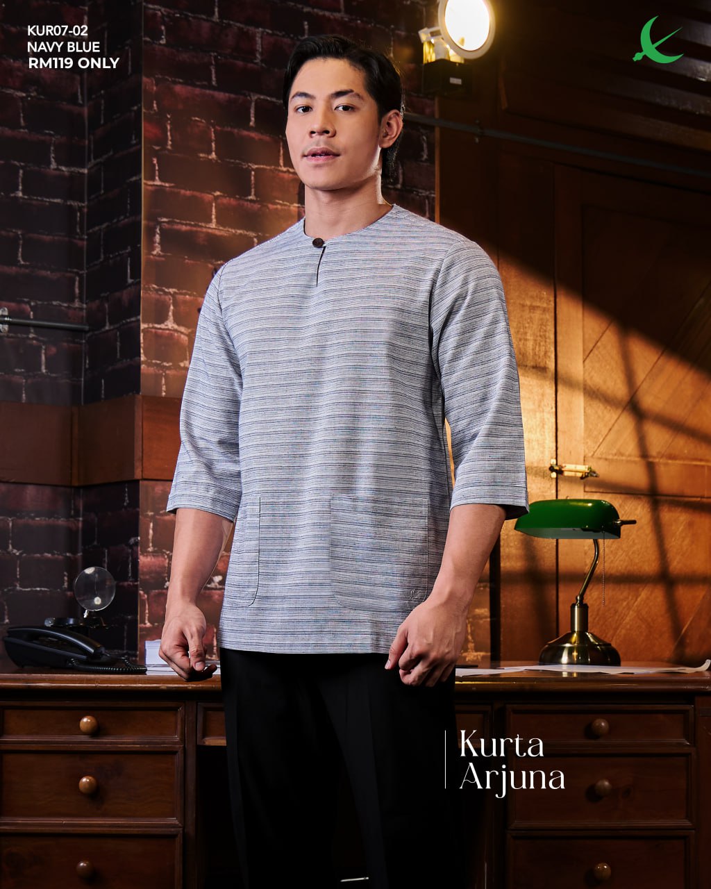 KURTA ARJUNA NAVY BLUE